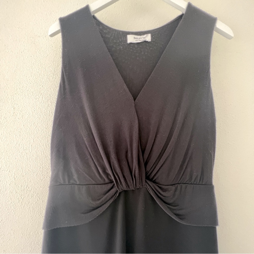 BAILEY 44, Sleeveless Twist Front Dress, Black, Size Large